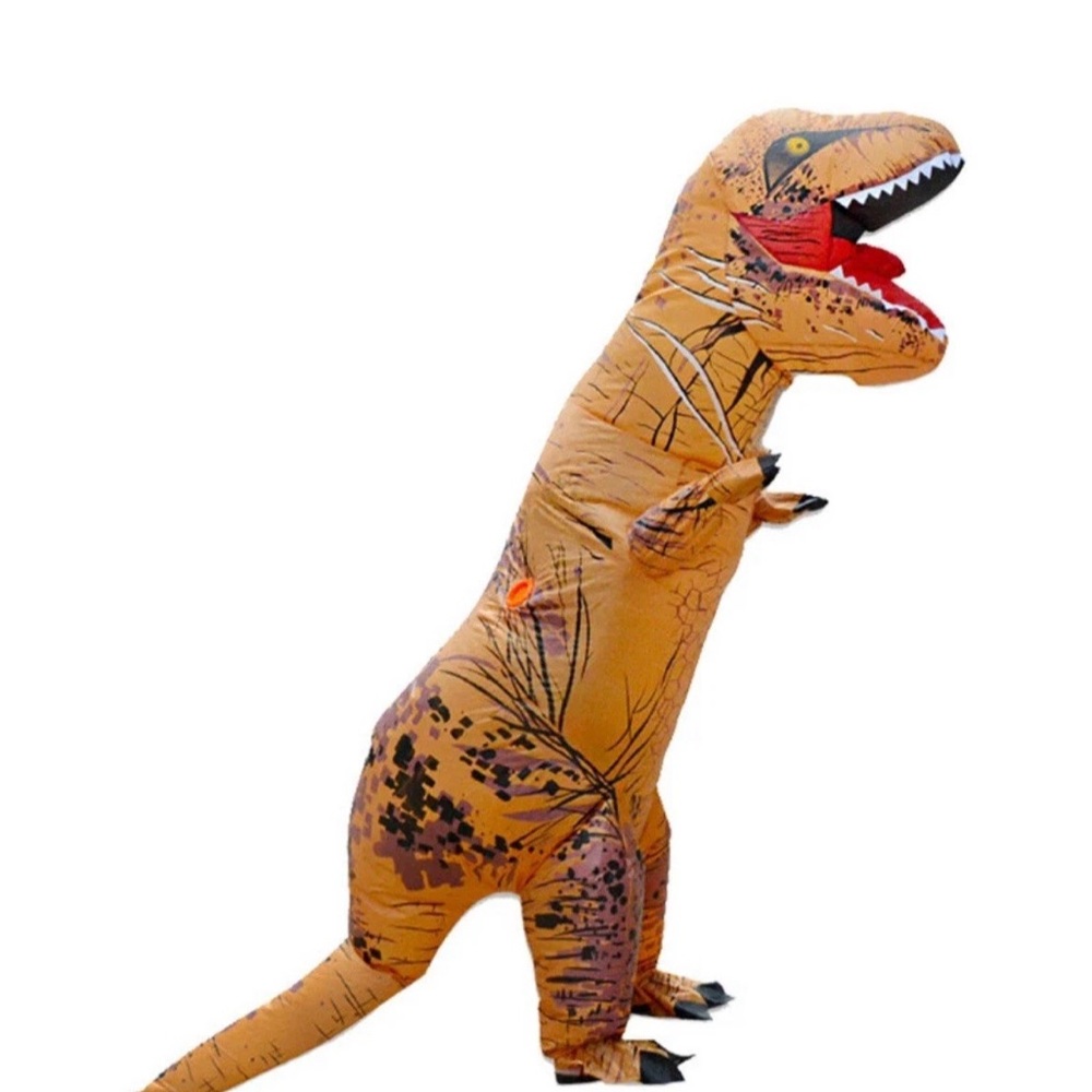 Adults Inflatable Dinosaur Costume - Brown size Large